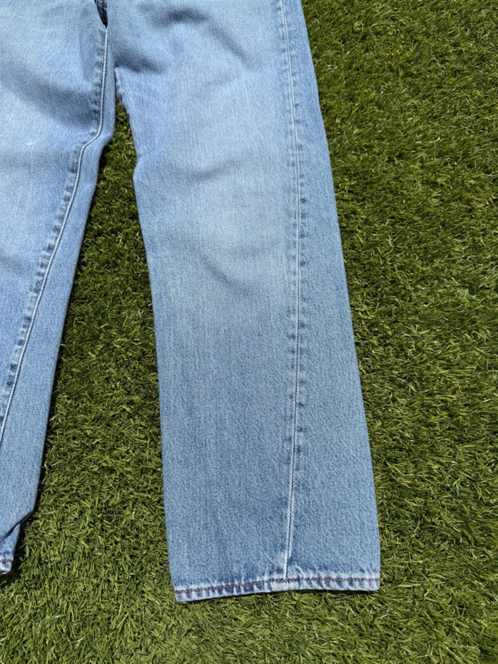 Toteme Light Blue Straight Leg Jeans - Picture 6 of 14
